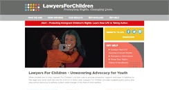 Desktop Screenshot of lawyersforchildren.org
