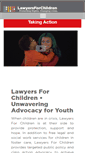 Mobile Screenshot of lawyersforchildren.org